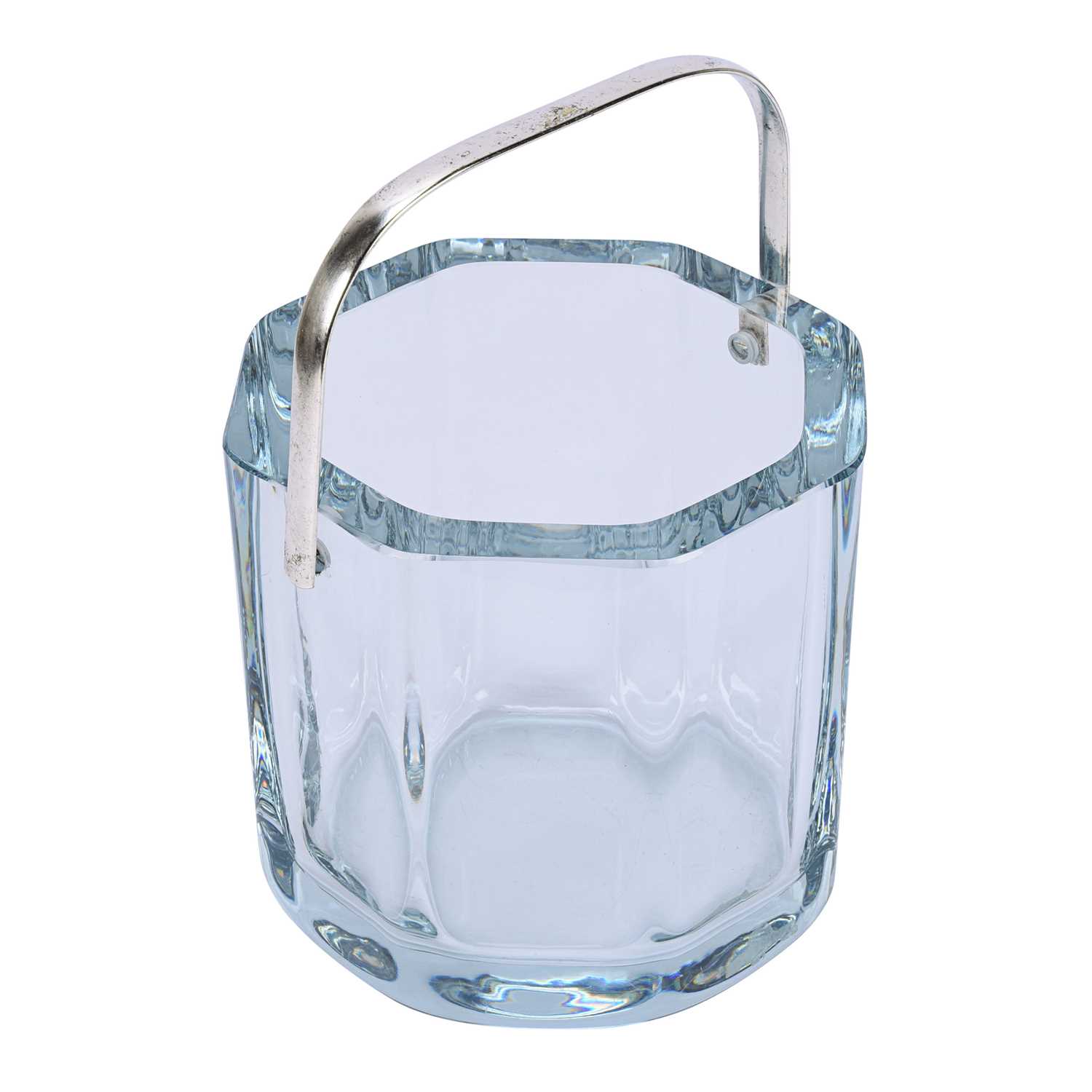 Lot 242 - Crystal ice bucket marked Cartier