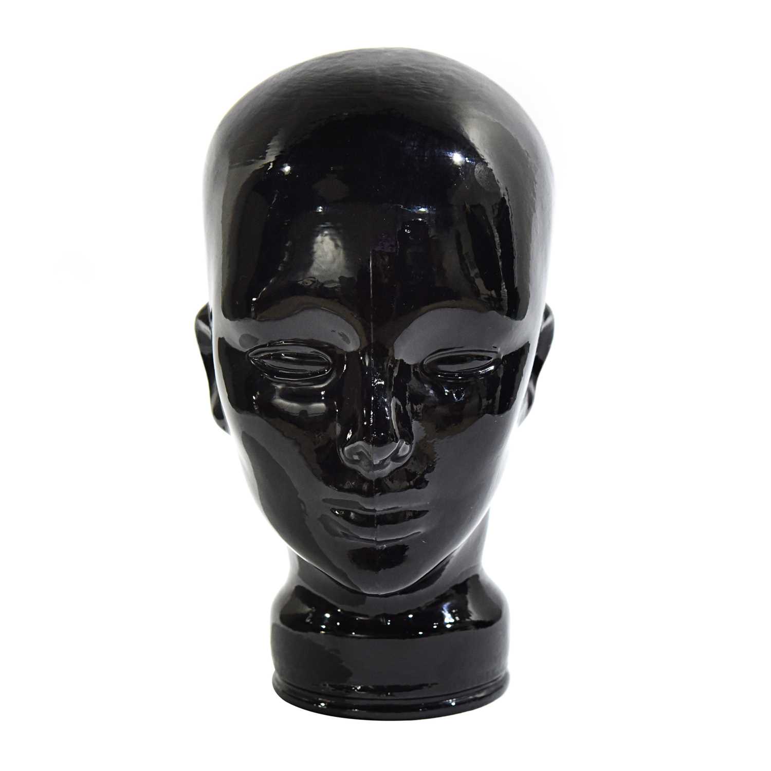 Lot 248 - 1970s decorative glass head