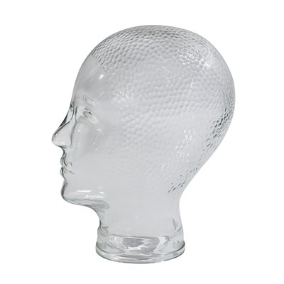 Lot 284 - 1970s decorative glass head