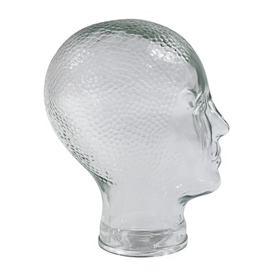 Lot 284 - 1970s decorative glass head