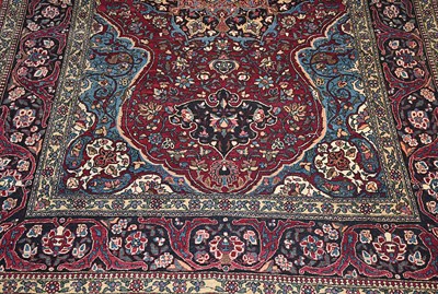 Lot 362 - Early 20th century Isfahan Ahmadi carpet wool on cotton. Circa 1900