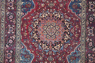 Lot 362 - Early 20th century Isfahan Ahmadi carpet wool on cotton. Circa 1900