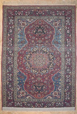 Lot 362 - Early 20th century Isfahan Ahmadi carpet wool on cotton. Circa 1900