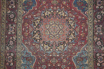 Lot 362 - Early 20th century Isfahan Ahmadi carpet wool on cotton. Circa 1900