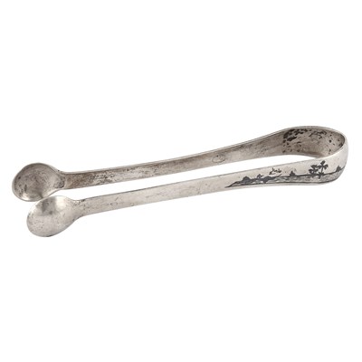 Lot 5 - An early 20th century Iraqi niello silver...