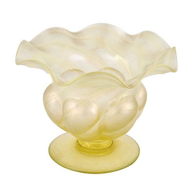 English Art Nouveau Opalescent Glass Vases