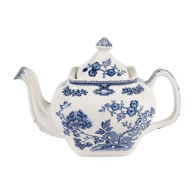 Mason’s Manchu Teapot with Blue Floral Pattern
