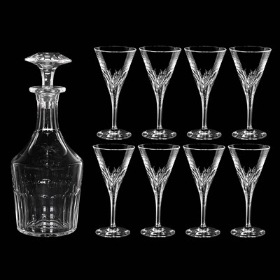 20th-century crystal glass decanter by Baccarat