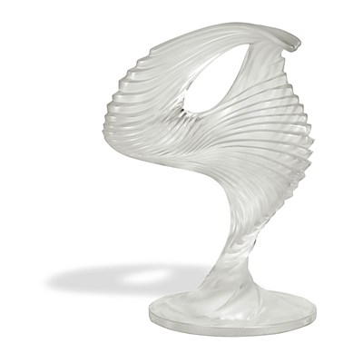 Boxed Lalique France trophy by Marie-Claude