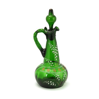 19th century Bohemian glass decanter