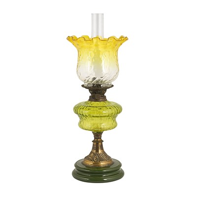 Late 19th century Victorian oil lamp