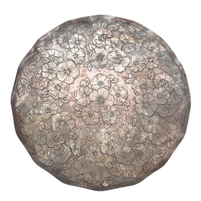 Silver-plated vintage tray