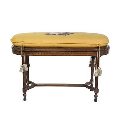 Late 19th Century French wicker bench