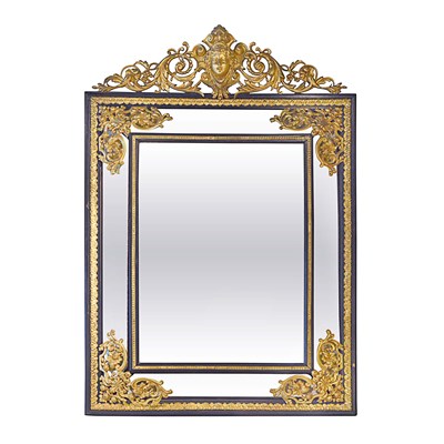 Late 19th to early 20th century gilt wood mirror