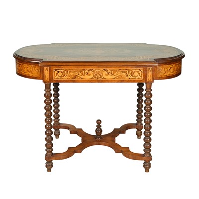 English mahogany center table, circa 1830