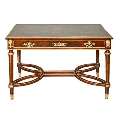 Late 19th century Louis XVI style walnut writing table