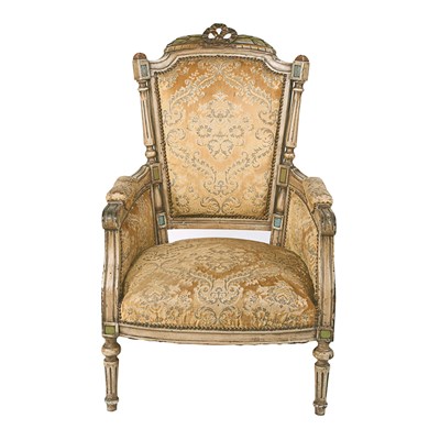 Early 20th century French gilted armchair
