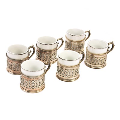 Early 20th century porcelain coffee cups