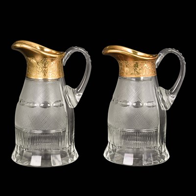 Mid 20th century crystal jugs