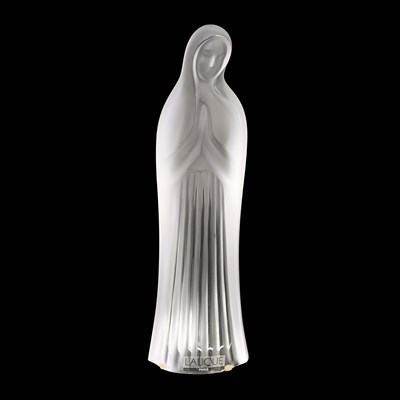 A late 20th century Lalique figure of the Virgin Mary
