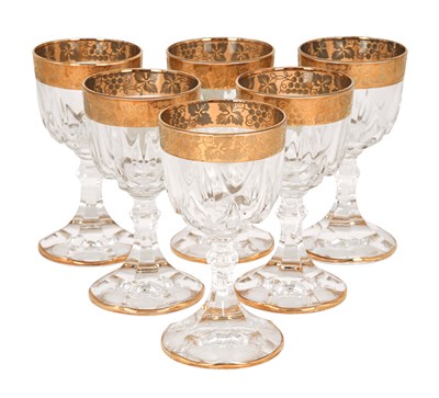 Crystal glasses by M.F. Cristal de Paris