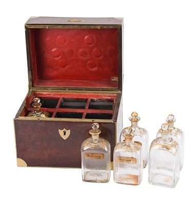 A 19th century liquor chest
