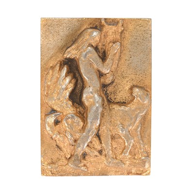 Paul Landowski "Orpheus Charming the Animals" Bas-Relief Plaque