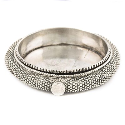 Indian silver bangle designed as an ashtray