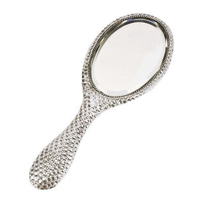 British sterling silver hand mirror