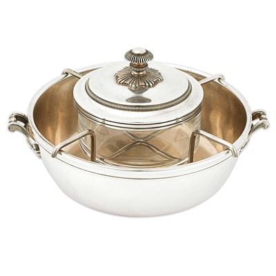 Silver plated Caviar serving dish bowl