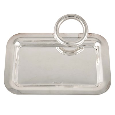 Silver plated Christofle Business card tray
