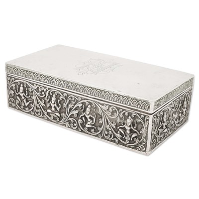 Asian silver box