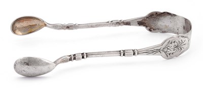 European 830 silver sugar tong