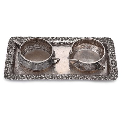 Mid 20th century set of Indian silver consisting