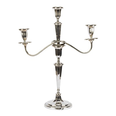 Silver candelabra. by Garrard & Co Ltd.