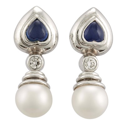 18k white gold earrings