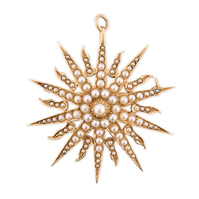 Star-shaped pendant. Pedant can be worn as brooch.
