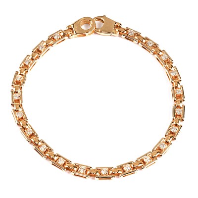 18kt yellow gold diamond bracelet