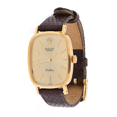 Rolex. 18k gold. Model: Cellini, mechanical movement with manual winding