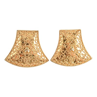 Earrings with 21K Gold