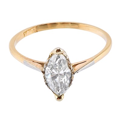 Marquise-Cut Diamond Ring