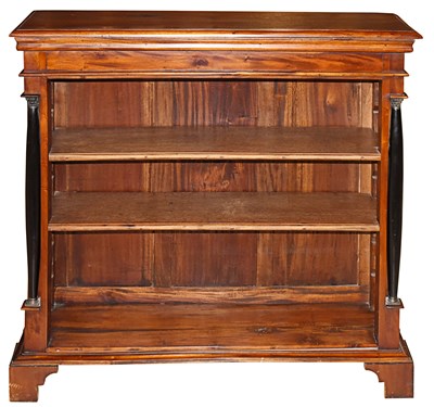 Late 19th century mahogany three-shelf bookcase.