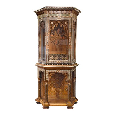 Late 19th Century Nasrid Andalusian Museum-Quality Display Cabinet