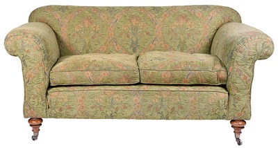Antique Victorian Two-Seater Sofa with Extendable Armrests