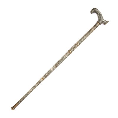 20th century Mamluk revival sectional walking cane