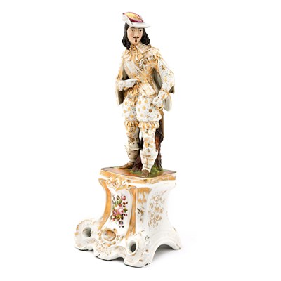Late 19th century porcelain de Paris statue of a prince