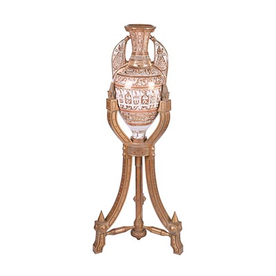 20th century revival Hispano - Moresque Al Hambra ceramic vase