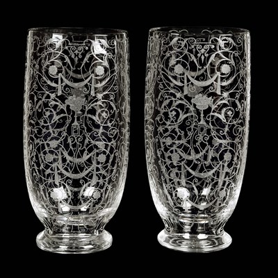A pair of Baccarat France vases.