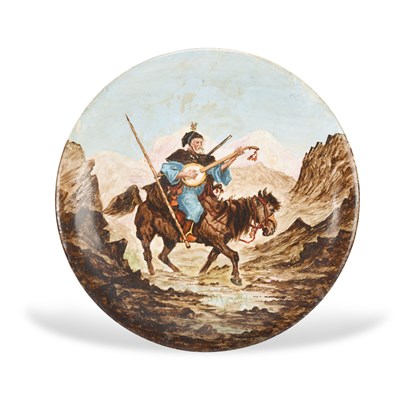 Late 19th century European porcelain plate